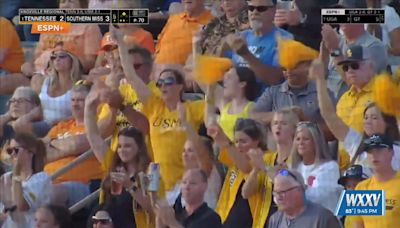 Southern Miss season comes to an end in the Knoxville Regional round against No. 1 Tennessee - WXXV News 25