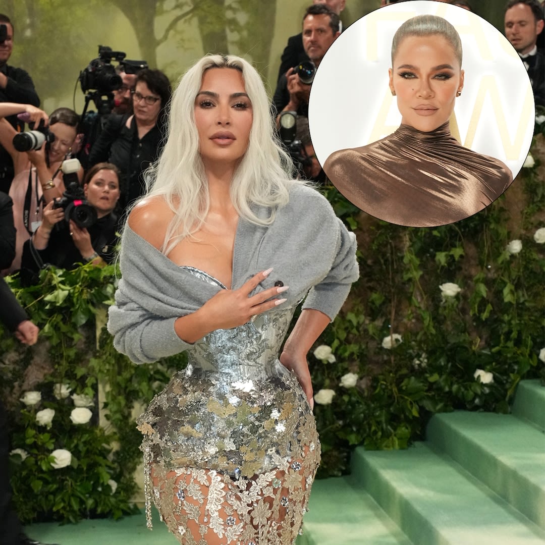Khloe Kardashian is “Not OK” After Seeing Kim Kardashian’s Tight Corset at 2024 Met Gala - E! Online