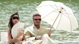 David and Victoria Beckham Watched the Jacquemus Paris Fashion Week Show on a Dainty Row Boat