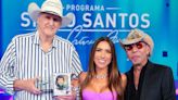 Patricia Abravanel recebe Sérgio Reis e Chrystian no Programa Silvio Santos
