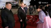 Vladimir Putin arrives in North Korea, greeted by Kim Jong Un at airport
