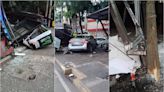 Auto choca en Coyoacán contra parada de autobús; el conductor fue detenido