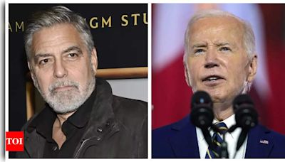 George Clooney calls for Joe Biden to withdraw from the presidential race | - Times of India