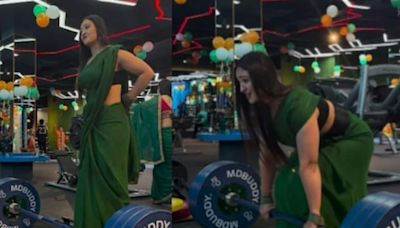 Video Of Woman Weight-lifting 140 Kgs In Saree Viral. Internet Is Impressed - News18