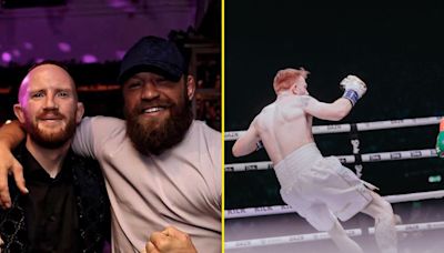 Conor McGregor reacts to friend getting KO'd on KSI’s latest Misfits Boxing card