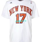 ADIDAS LINSANITY JEREMY LIN NEW YORK KNICKS林來瘋林書豪17紐約尼克隊T恤球衣T SHIRT