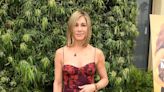 Jennifer Aniston Breaks Her Streak of All-Black Outfits in Fitted Red Dress