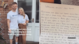 Couple buy first home together, find handwritten note from former owners