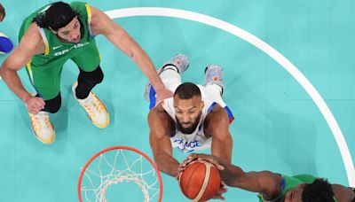 Rudy Gobert helps France win first Olympic game against Brazil