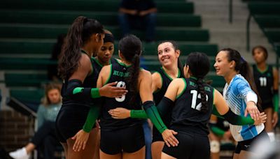 Rudder volleyball team sweeps Madisonville, Smithville in tri-match