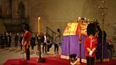 BBC suspends live footage of Westminster Hall after royal guard collapses next to Queen’s coffin