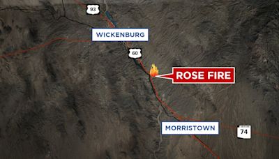 Rose Fire destroys 4 homes, closes US 60 near Wickenburg