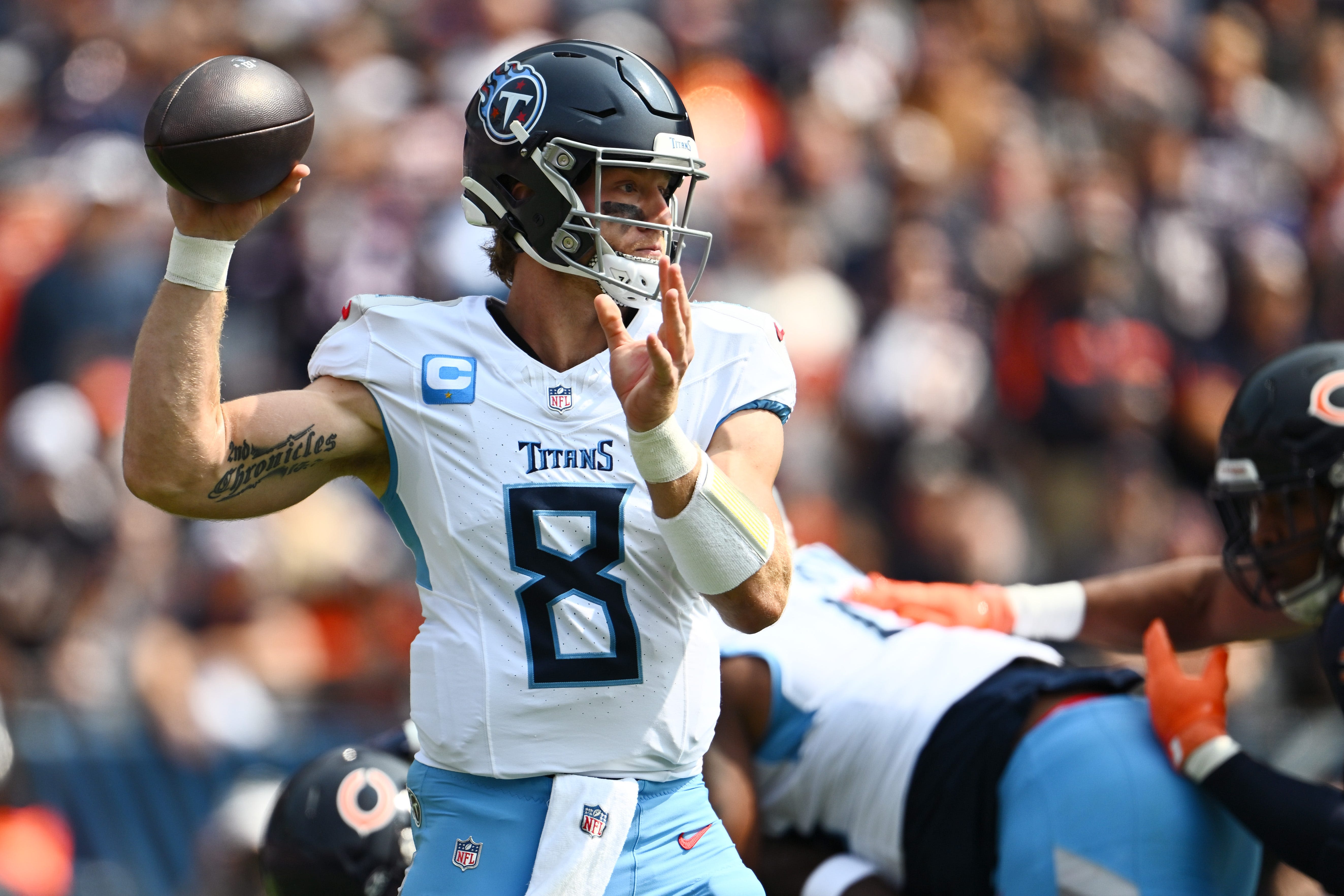 Titans blow two-score lead and lose to Bears: Here's how X reacted