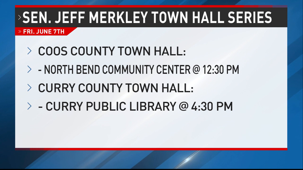 Merkley returns to Oregon for town halls, starting in North Bend