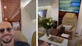 Andrew Tate livestreamed from a private jet to tell fans 'I don't feel very canceled' after being banned from 4 social media platforms