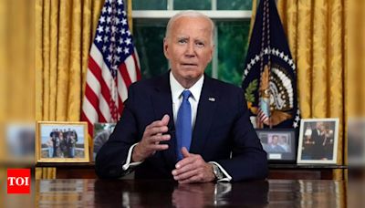 Full text: Joe Biden's speech explaining why he withdrew from 2024 US presidential race - Times of India