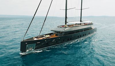 This New 170-Foot Sailing Yacht Has a Jacuzzi Hidden Beneath Its Mast