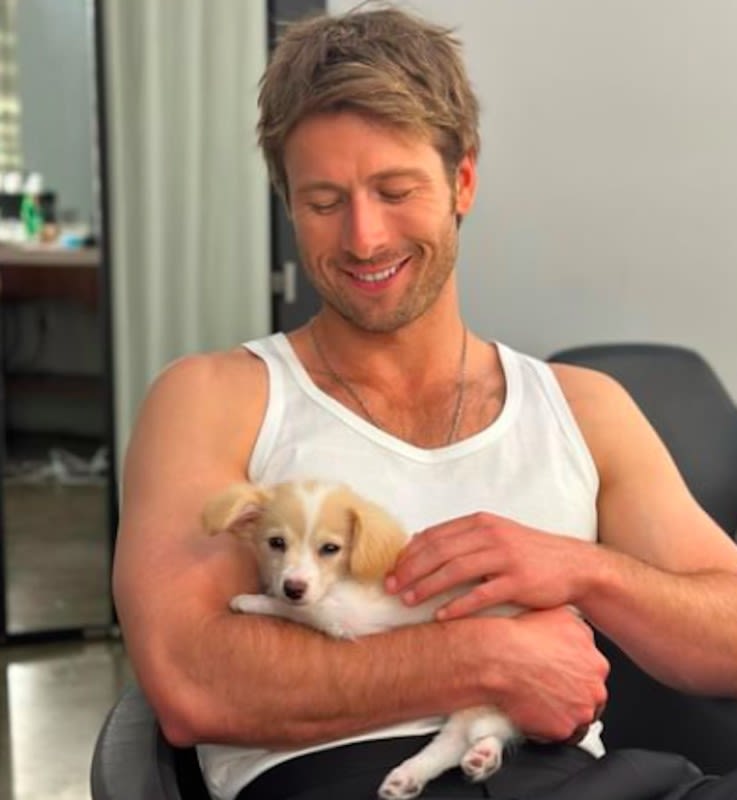 Glen Powell's Rescue Dog 'Brisket' Stole Hearts on the Set of 'Twisters'