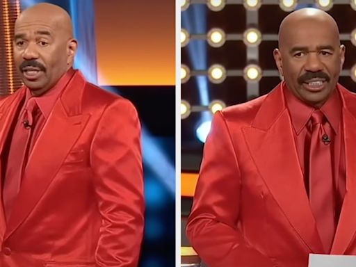 Steve Harvey Stunned by Family Feud Answers to "Who Is the GOAT Rapper" Prompt: 'I’d Like To Apologize to Entire ...
