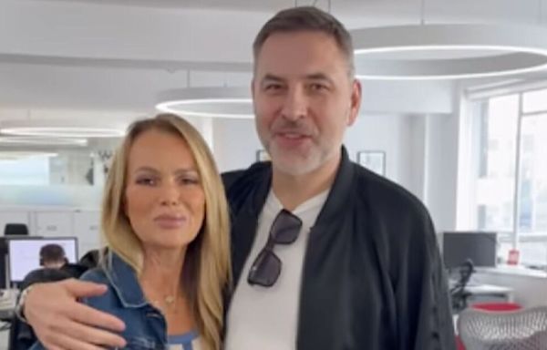 Amanda Holden reunites with David Walliams as fans 'distracted' over same thing