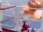 Ship Security Team Appears To Detonate Explosive-Laden Houthi Drone Boat With Gunfire