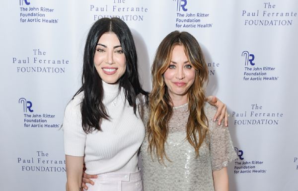 Kaley Cuoco Shimmers in Brunello Cucinelli Alongside Sister Briana in Courrèges on the Evening From the Heart Gala Red Carpet