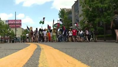 Protesters take to the streets in Ann Arbor following Pro-Palestine encampment removal