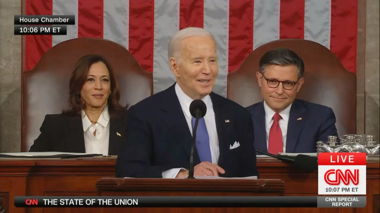 Mike Johnson Reportedly Apologized to Biden For ‘Eye-Roll Memes’ Following State of the Union