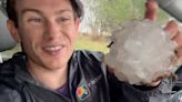 The hail in Texas was so big Tuesday that it required a new description