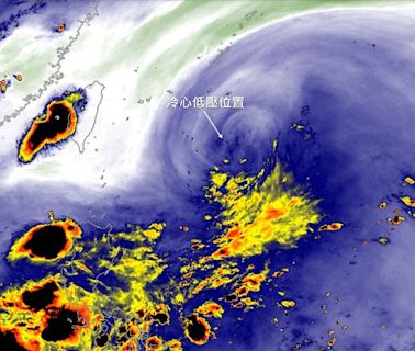 冷心低壓靠近台灣畫面曝！連2天劇烈雷雨下到晚上 1條件有機會成颱