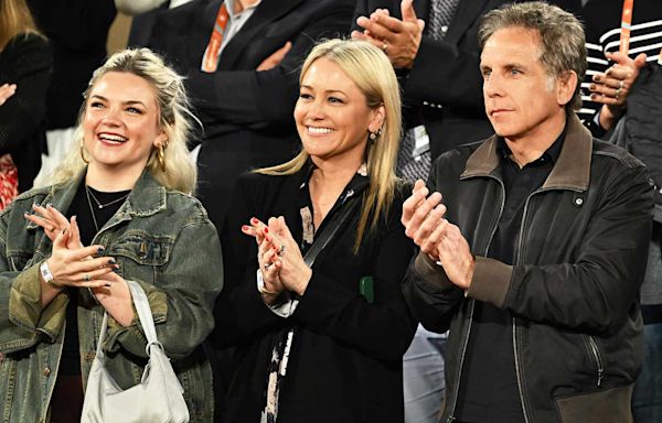 Ben Stiller and Wife Christine Taylor Enjoy Afternoon Outing with Daughter Ella, 22, at French Open in Paris