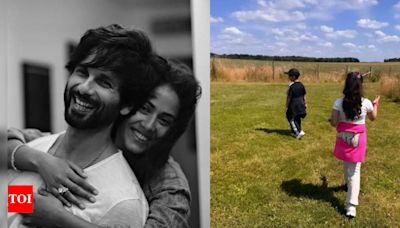 Shahid Kapoor's wife Mira Rajput shares fairytale pictures of kids Misha and Zain from their sunny day out - See inside | Hindi Movie News - Times of India