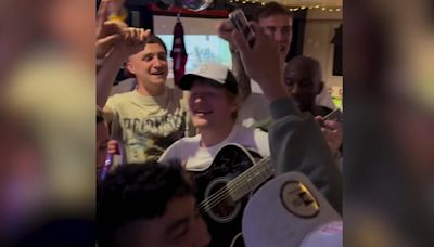 Ed Sheeran takes Ipswich Town players out to party to celebrate promotion