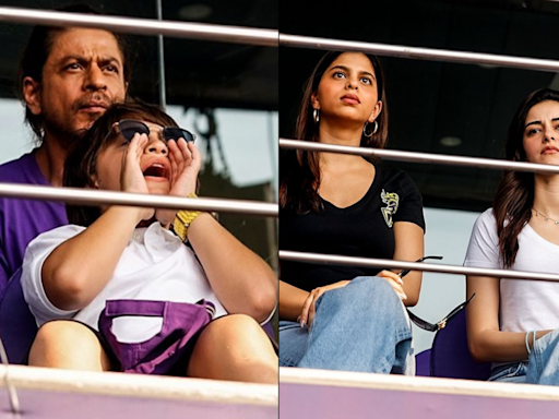 IPL 2024: Shah Rukh Khan and fam steal the show as they cheer for Kolkata Knight Riders; Videos go viral