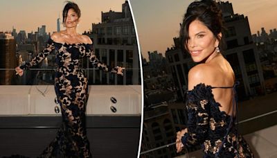 Lauren Sánchez stuns in vampy lace gown at 2024 Caring for Women Gala