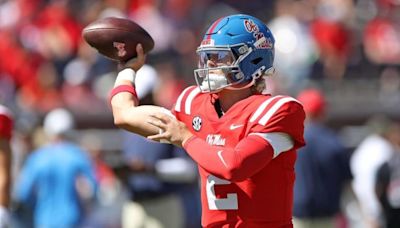 Ole Miss QB Jaxson Dart sets SEC record for consecutive completions as Rebels rout Middle Tennessee