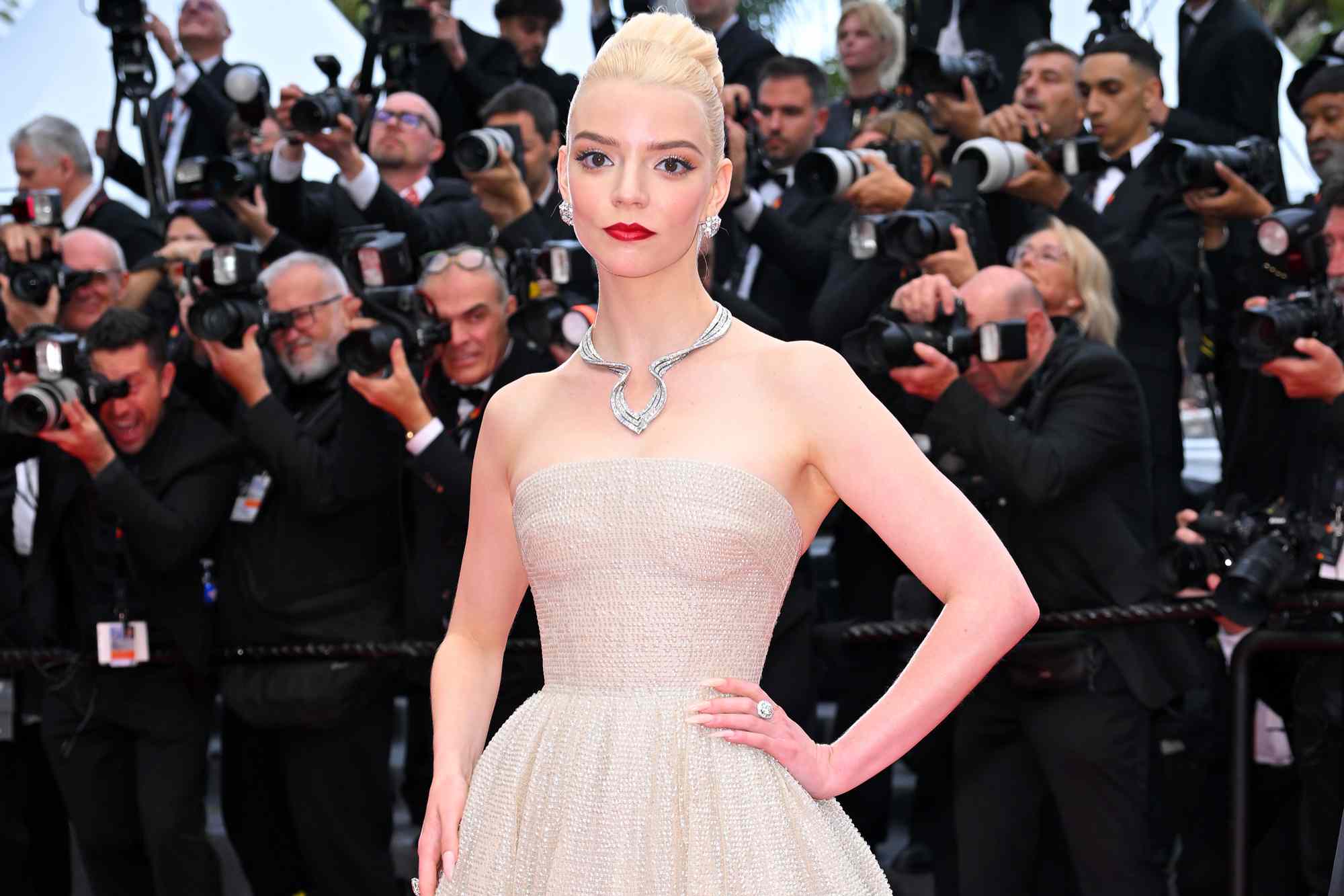 Anya Taylor-Joy Is a Dior Darling in Glam Ball Gown on Cannes Red Carpet — and Gives Major Old Hollywood Vibes