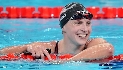 Katie Ledecky sets Olympic record in 1500-meter freestyle finals, highlights from Paris Olympics