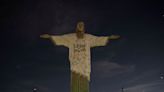 T-shirt inspired by Taylor Swift projected onto Brazil's Christ the Redeemer statue