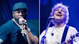 Ed Sheeran Joins 50 Cent on Stage in London for Surprise 'Shape of You' Performance