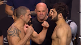 UFC on ABC 6 ceremonial weigh-in faceoff highlights video