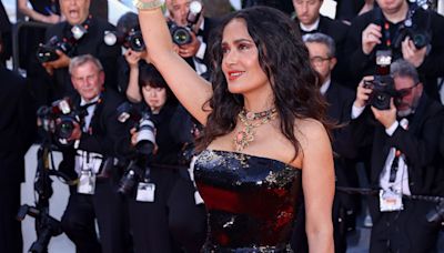 Salma Hayek Is a Sequined Fantasy in Cannes