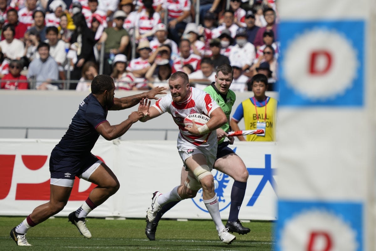 Japan vs England LIVE rugby: Latest score and updates as Chandler Cunningham-South crashes over