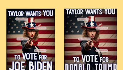 The AI Taylor Swift endorsement Trump shared was originally a pro-Biden Facebook meme