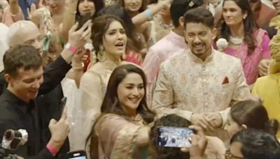 Madhuri Dixit dances to Choli Ke Peeche at Anant Ambani, Radhika Merchant’s wedding