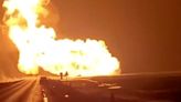 Flames rage as explosion hits gas pipeline connecting Lithuania and Latvia