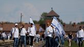 The yearly memorial march at the former death camp at Auschwitz overshadowed by the Israel-Hamas war