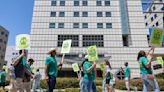 UC healthcare and service workers demand wage hike and housing aid