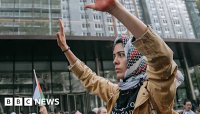 Pro-Palestinian protests in New York after university encampment shut down