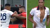 Yerry Mina fue víctima de agresión en el fútbol italiano: hasta le rompieron la camiseta